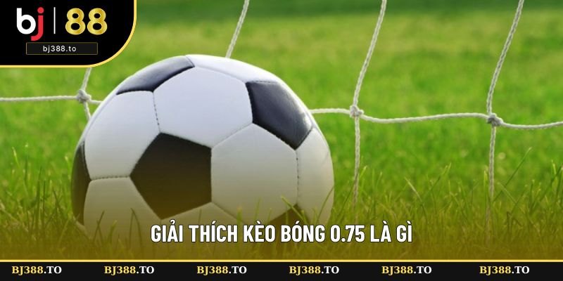 Giải thích kèo bóng 0.75 là gì Giải thích kèo bóng 0.75 là gì